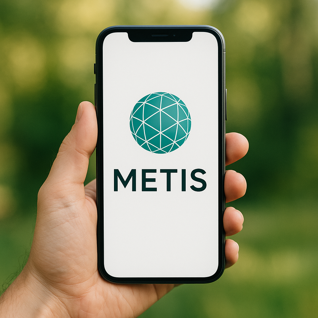 METIS-App auf einem Smartphone